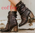 New Spanish medium heeled long boots - runwayfashionista.com