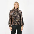 Leopard Print PU Jacket
