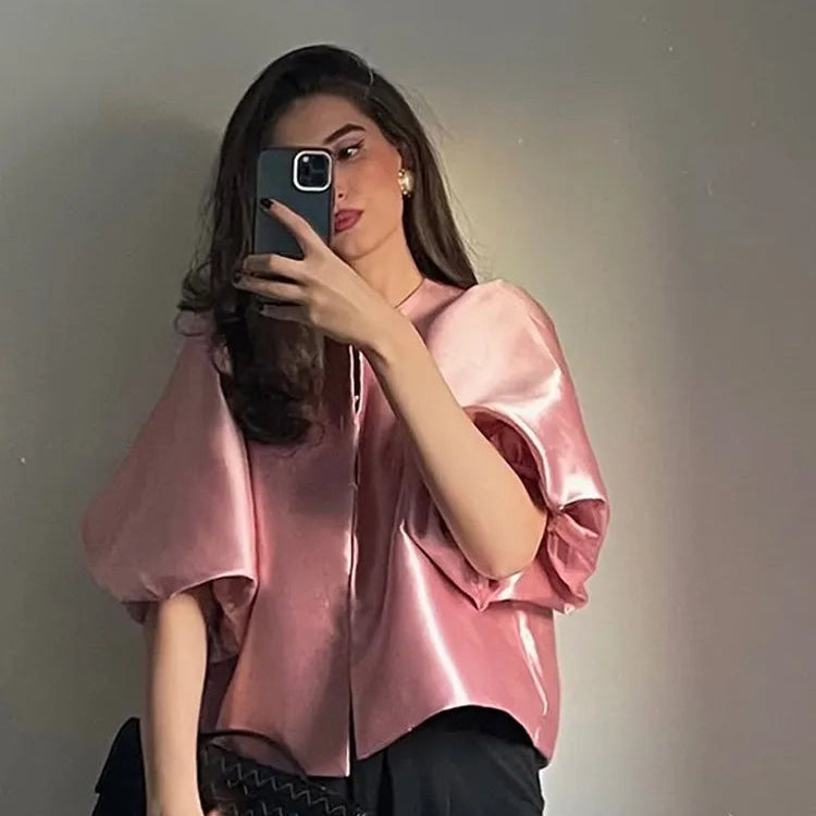 Elevate Your Daily Wardrobe: The Puff Sleeve Perfection - pink