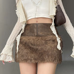 Low-Waist Mini Skirt Style