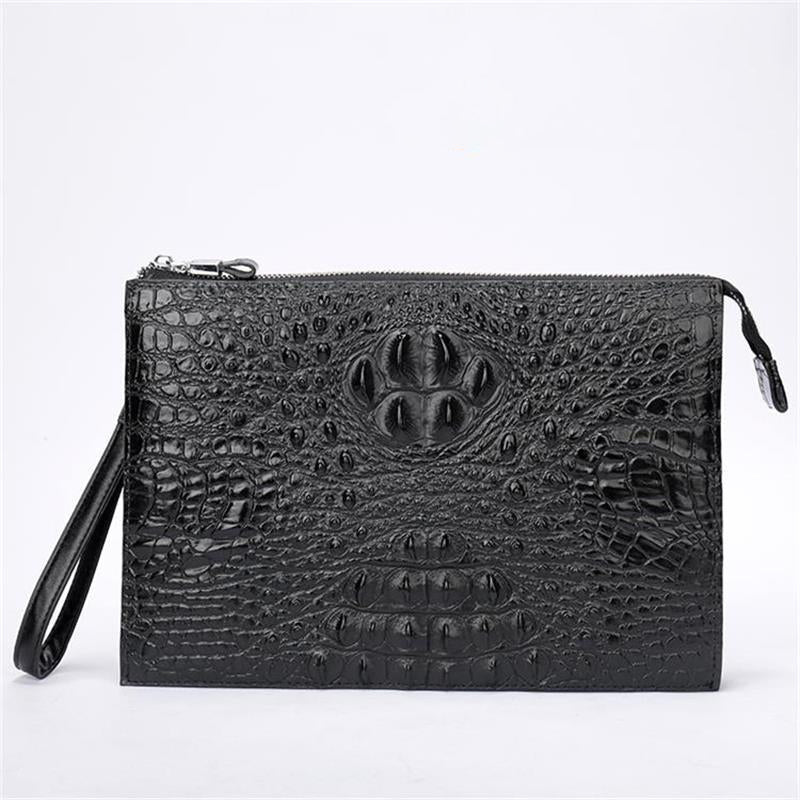 A4 Men's Genuine Leather Underarm Bag