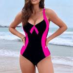 Slim Conservative One-Piece Swimsuit