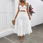 High-waisted Bohemian Long Skirt