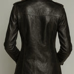 Vintage Black Leather Biker Jacket