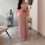 Style Spotlight: The Elegant Stand Collar Flare Sleeve Maxi