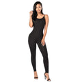 Long Tight Backless Suspender Jumpsuit - runwayfashionista.com