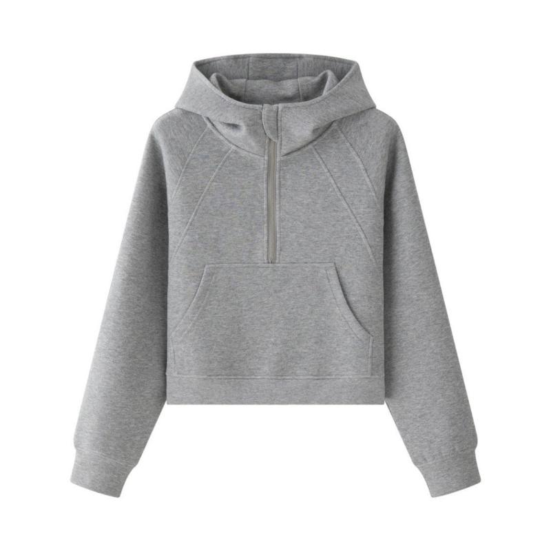 Half Layered Hooded Sweatshirt