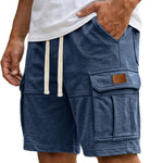 Cargo Shorts With Pockets - dark blue