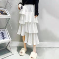 Shirring Cake Ruffles Skirts - runwayfashionista.com