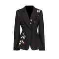 Elegant V-neck Sequined Jacket