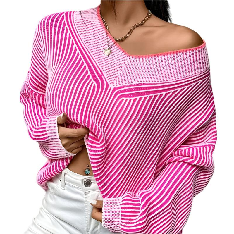 Striped Contrasting Sweater