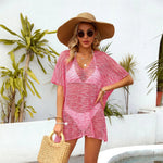 Gradient Hollow Knitted Sunscreen Cover Up