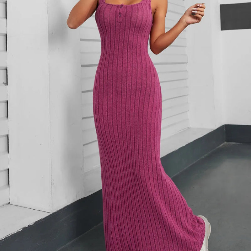 Ribbed Maxi Tank Dress