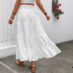 High-waisted Bohemian Long Skirt