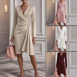Commuter A-line Midi Party Dress