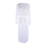 Chic White Lace Bikini Cover-Up