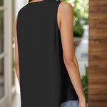 Loose Sleeveless Top - runwayfashionista.com
