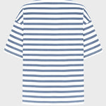 Casual Striped Quarter Sleeve T - Shirt - runwayfashionista.com