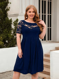 Geometric Chic: Your New Favorite Plus Size Midi Dress!