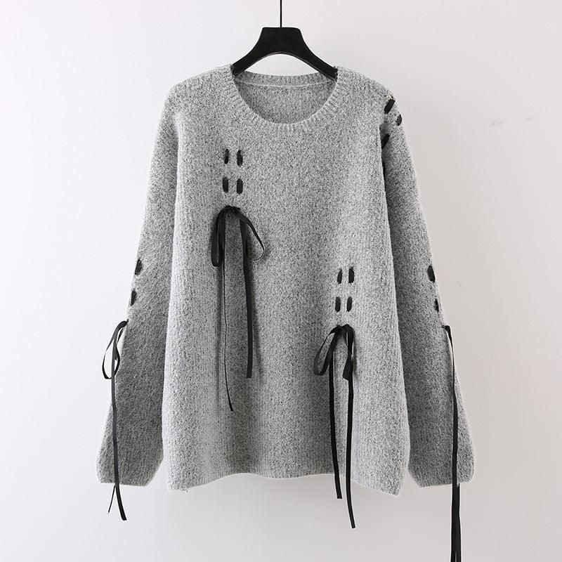 Sweet Cool Lazy Round Neck Sweater