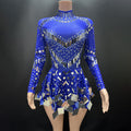 Sparkling Sequins Long Sleeved Mini Dress