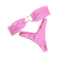 Strapless Pleated Bikini