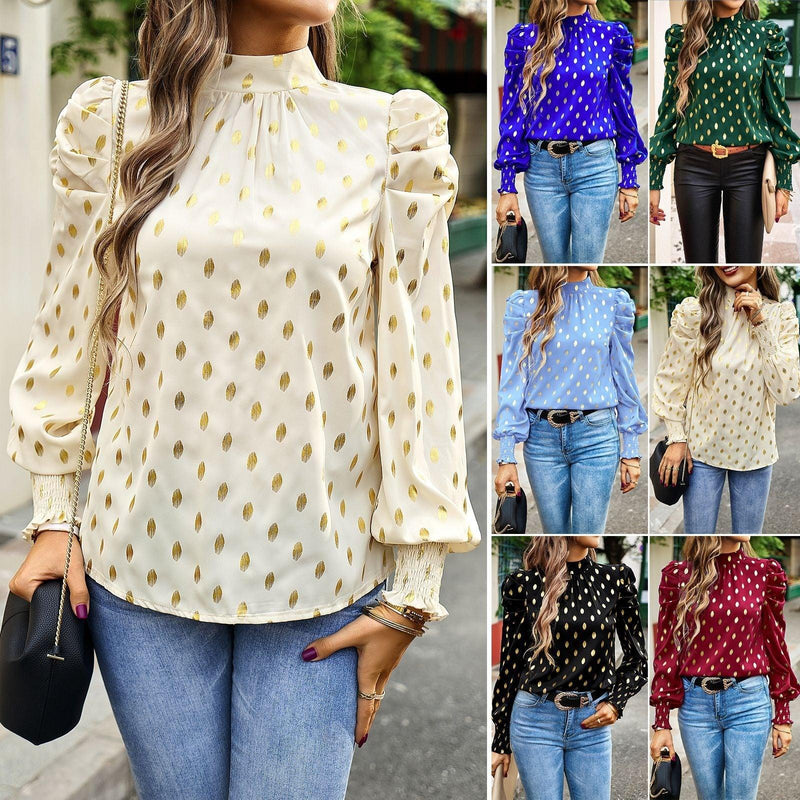 Round neck long sleeved shirt - runwayfashionista.com