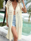 Long Crochet Bikini Cover-Up
