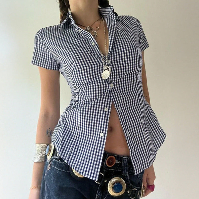 Casual Vacation Style Fitted Shirt