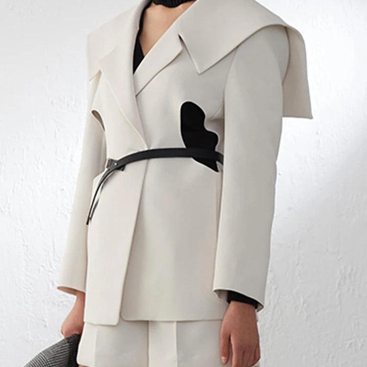 Long sleeve single button blazer - runwayfashionista.com