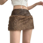 Low-Waist Mini Skirt Style