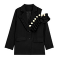 High-end Loose Black Blazers - runwayfashionista.com