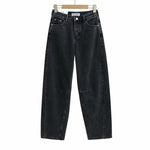 Step out boldly in these vintage high-waist wide-leg jeans that blend classic style with confident flair.