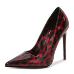 Leopard Print Pointed High Heels