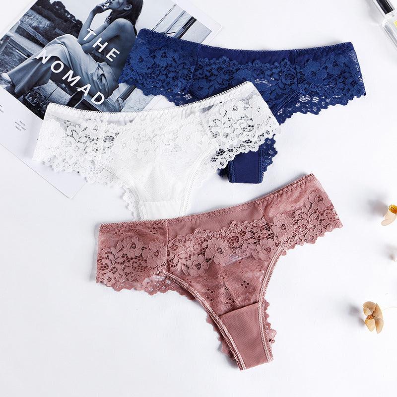 Low waist lace panties -runwayfashionista.com