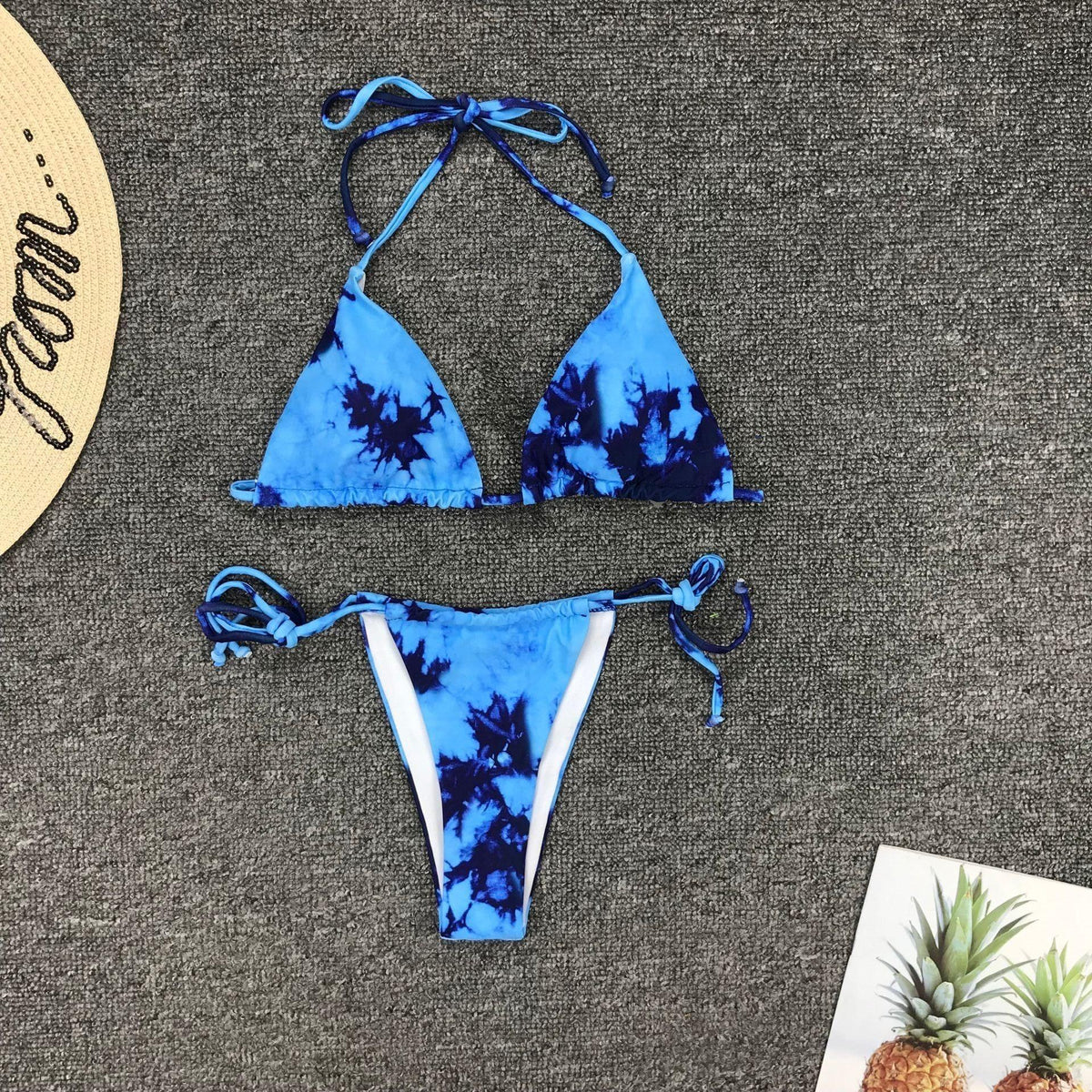Sexy rendering print bikini set - runwayfashionista.com
