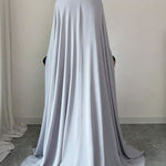 Light Grey Longline Cloak Maxi Dress