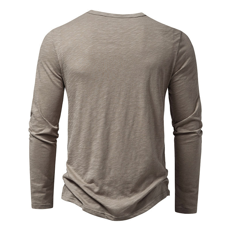 Long-sleeved Pullover Top - grey