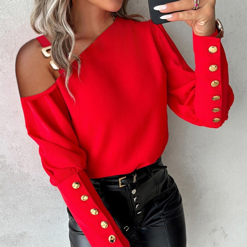 Elegant Commuter O-Neck Blouse