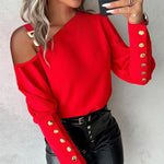 Elegant Commuter O-Neck Blouse