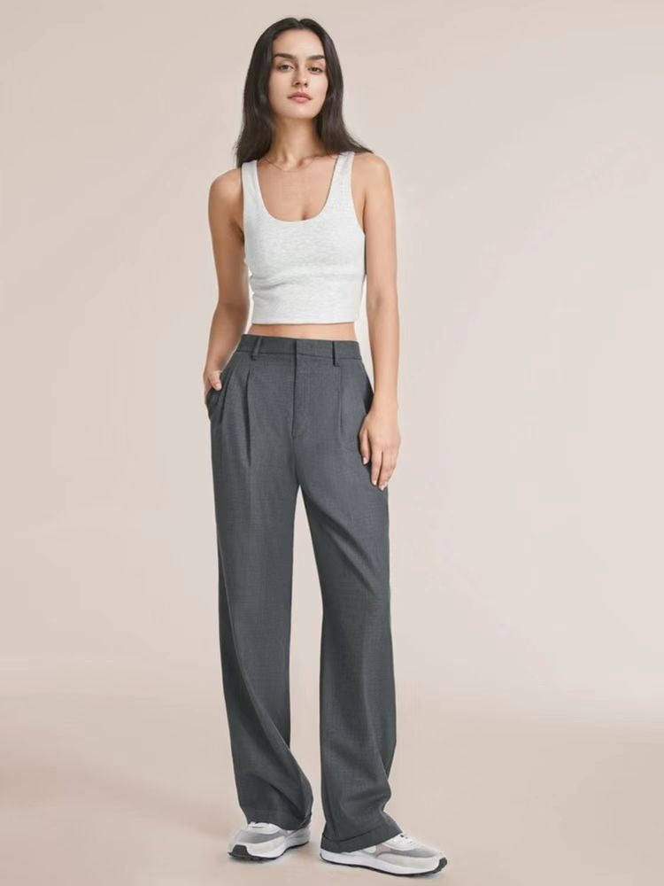 High waisted wide leg pants - runwayfashionista.com