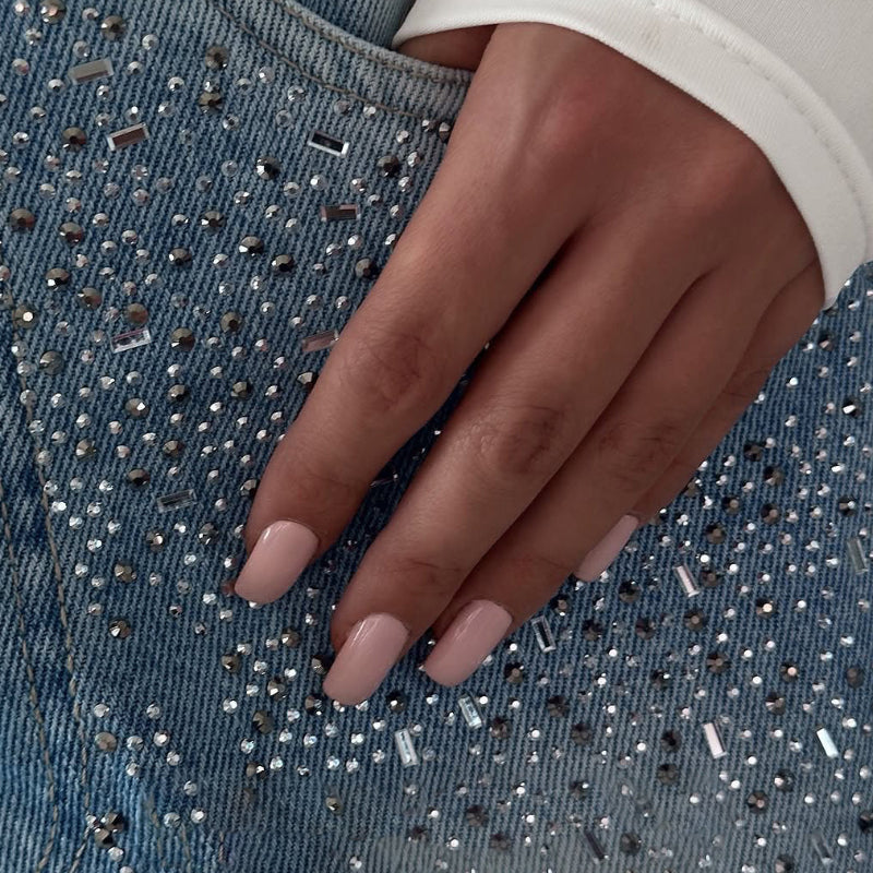 Irregular Rhinestone Jeans