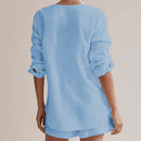 Summer Pajamas Made of Pure Cotton Gauze - runwayfashionista.com