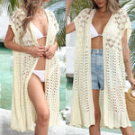 Long Crochet Bikini Cover-Up