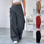 Casual Wide-leg Straight Pants - back
