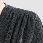 Deep V Long Sleeve Bodycon Maxi Dress