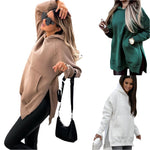 Pocket Style Slit Pullover Hoodie