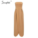 Strapless Patchwork Maxi Dress - runwayfashionista.com