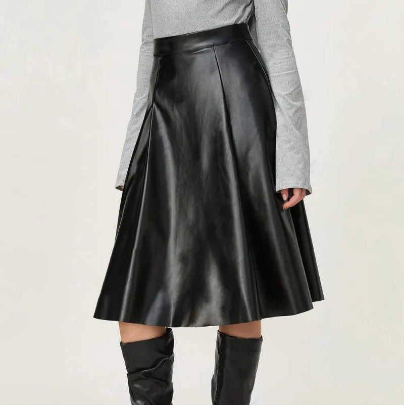 High Waist Skirt with Zipper