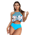 New Ruffled Mesh Bikini High Waist - runwayfashionista.com